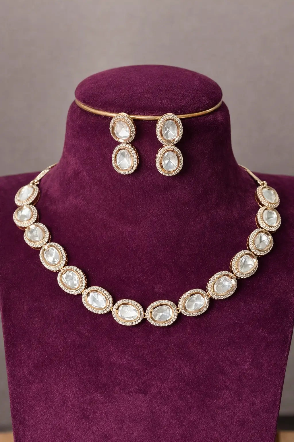Classic Raj polki Kundan Polki necklace