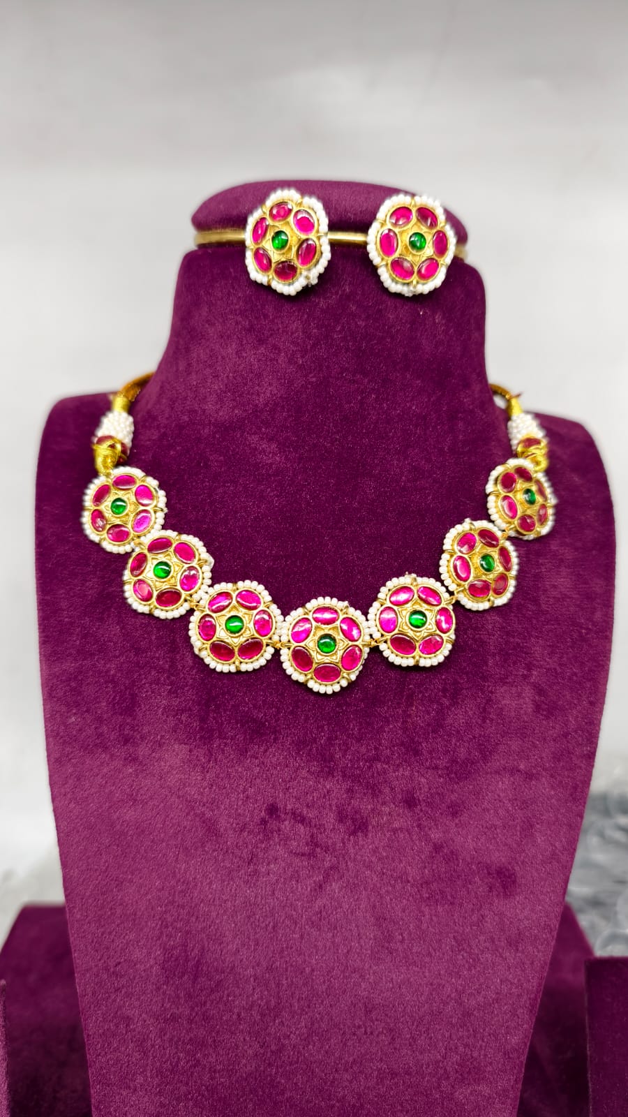 Anaya Kemp Floral Jadau Choker