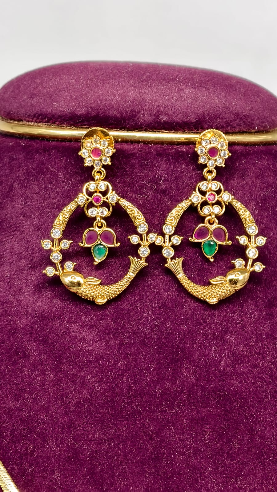 Matsya Fish Pendant Set