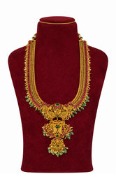 Vamika  Long Detachable Bridal Jadau Haaram Set