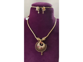 Meher Peacock Pendant Set