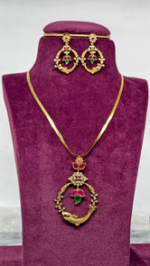 Matsya Fish Pendant Set