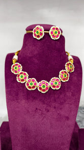 Anaya Kemp Floral Jadau Choker