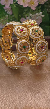 Tanvi Rajwadi Pearl  Bangles