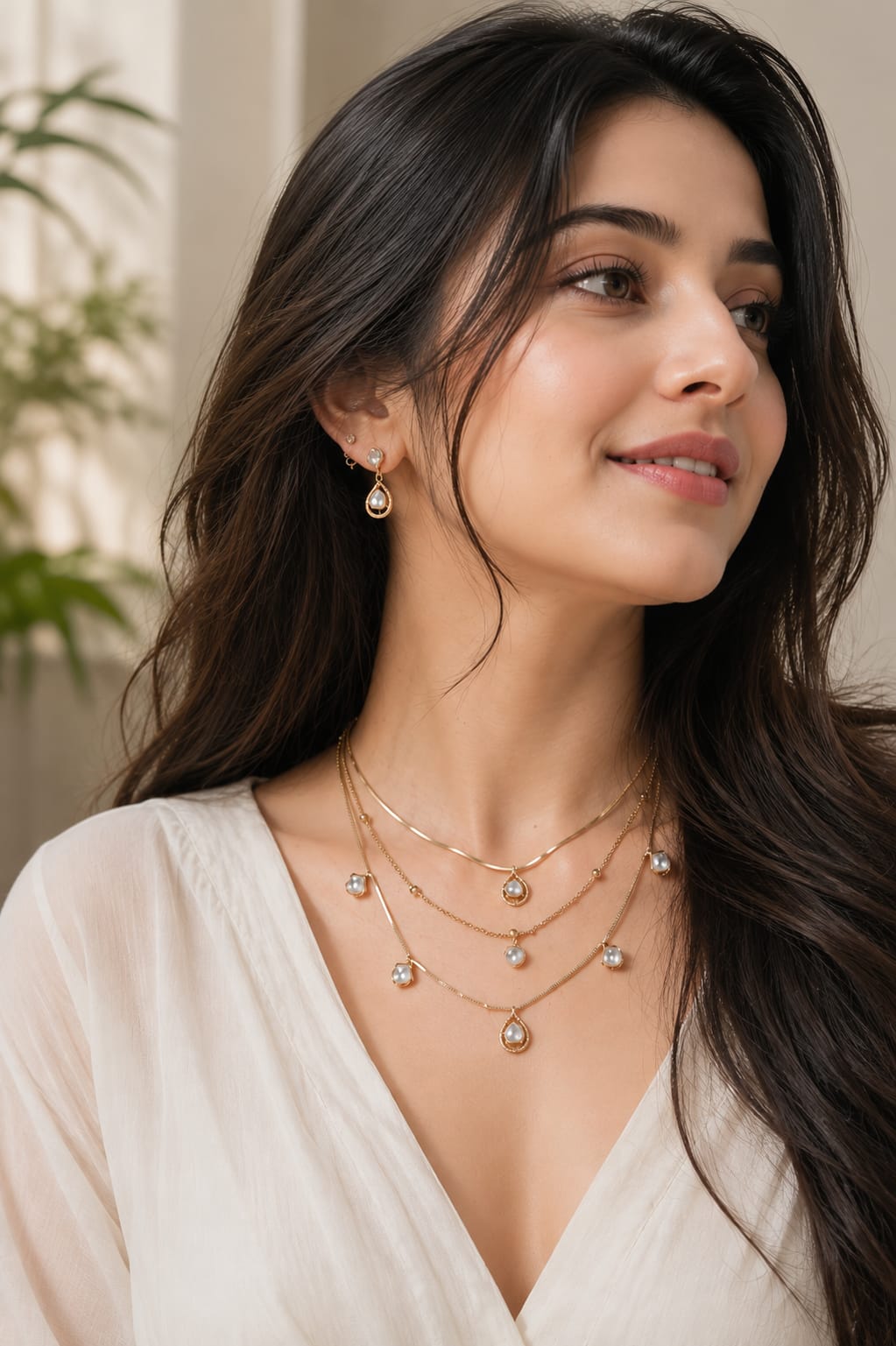Avira Dainty Polki Heritage Necklace Set